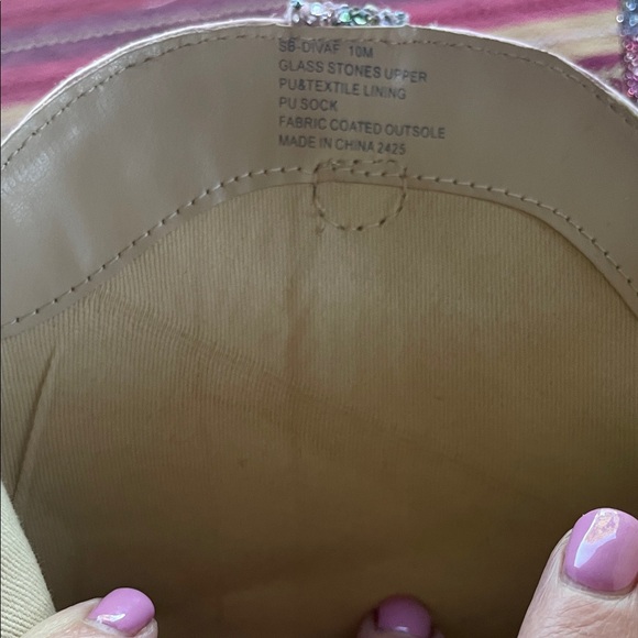 Betsey Johnson Pink and Silver Embellished Ankle Boots - Picture 2 of 3